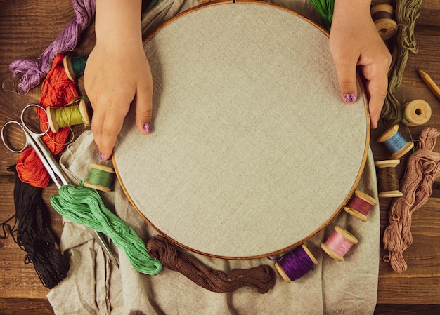 detal haftu na tamborku